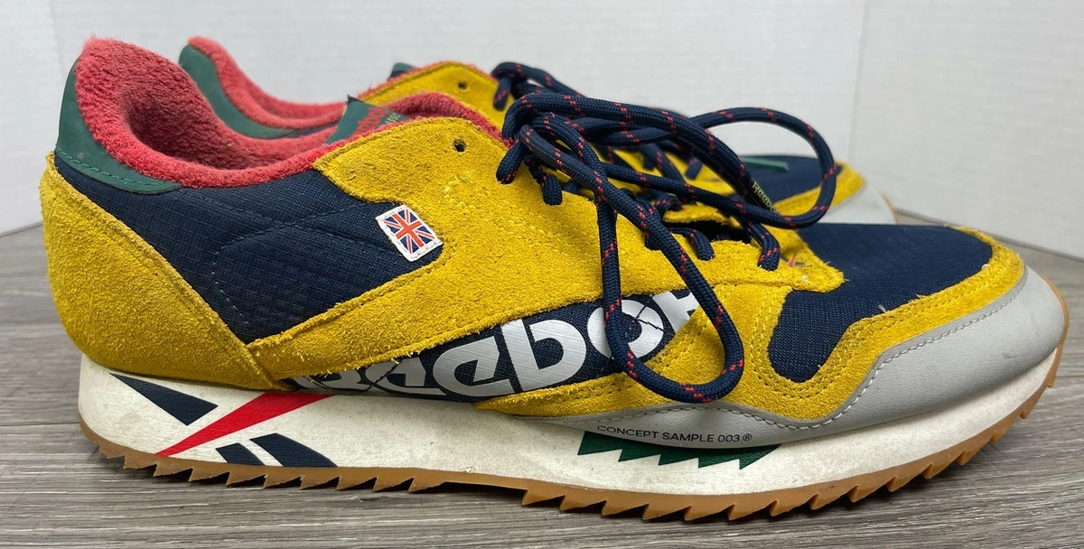 Reebok Classic Leather Ripple Altered DV7194 Yellow Navy Red Green