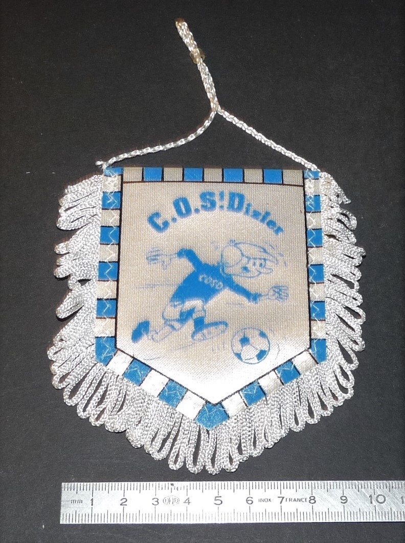 FANION FOOTBALL ancien vintage WIMPEL PENNANT - COSD St Saint Dizier