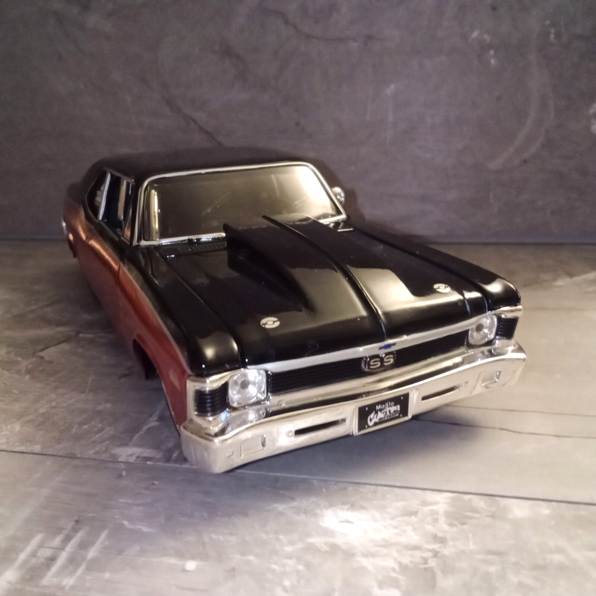 1970 Chevrolet Nova SS Coupe - Black & Pink - 1:24 Diecast