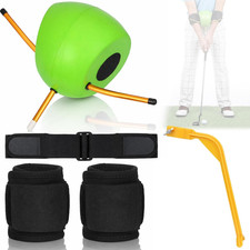 3-In-1 Golf Swing Trainer Aid Set: Includes Golf Training Aid Ball, Swing Correc