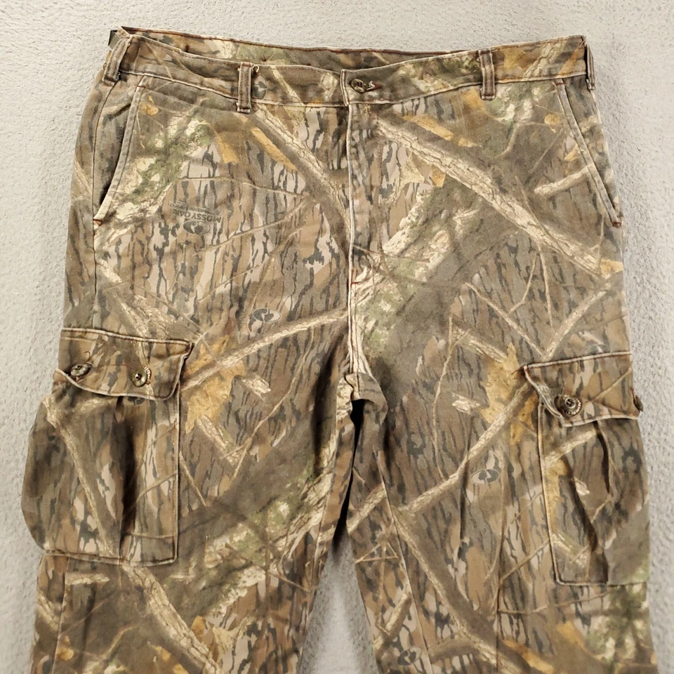 Mens Hunting Pants 40x33 Mossy Oak Shadow Branch Camo Adjustable Waist Leg - Image 3 of 4