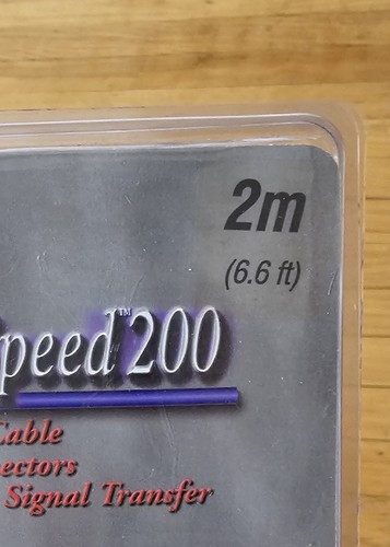 Monster Digital Toslink Interlink Lightspeed 200 2M 6.6ft Fiber Optic Cable New - Picture 4 of 4