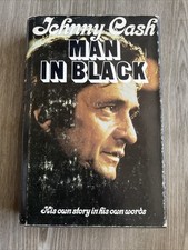 Johnny Cash Book Man In Black Autobiography 1975 1st Edition Hardcover DJ