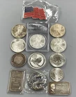 15 Troy Ounces .999 Silver Coins Bars Rounds nice mix L24374