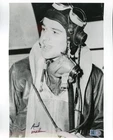 Walker Mahurin Signed 8x10 World War II WW2 B&W Photo AUTO AI COA