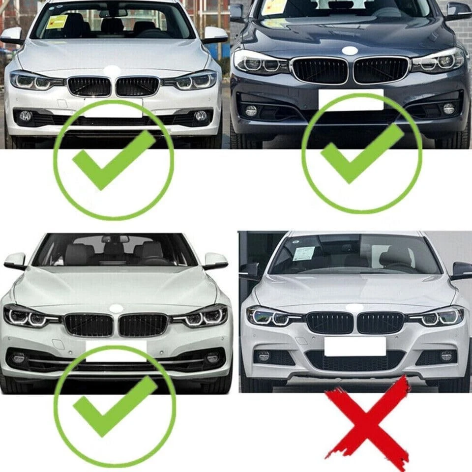 Glossy Black Front Lip Splitter Fits 2012-2018 BMW F30 F31 328i 330i 340i Base - Image 2 of 4