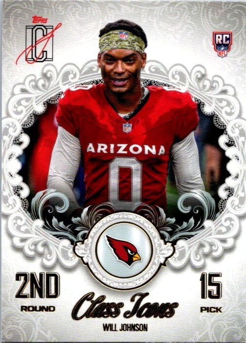 2025 Topps Signature Class #CI-21 Will Johnson Class Icons Rookie RC Cardinals