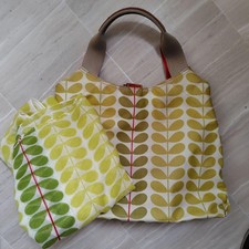 Orla Kiely Tote Bag & UNIQLO Scarf Set - Used, Some Wear & Stains