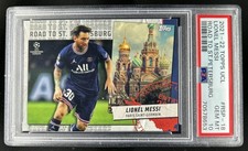 2021 Topps UEFA Lionel Messi Road to St Petersburg #RSP-18 PSG PSA 10 GEM MINT