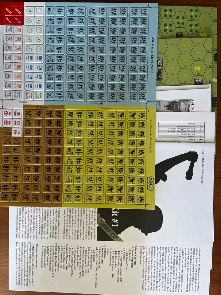 Advanced Squad Leader Starter Kit #1 complete game ASL MMP 10th Anniversary ed - Image 2 of 3