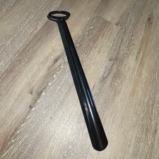 SHACKE Long Handle Shoe Horn Easy Grip Black Plastic Boot Helper EUC