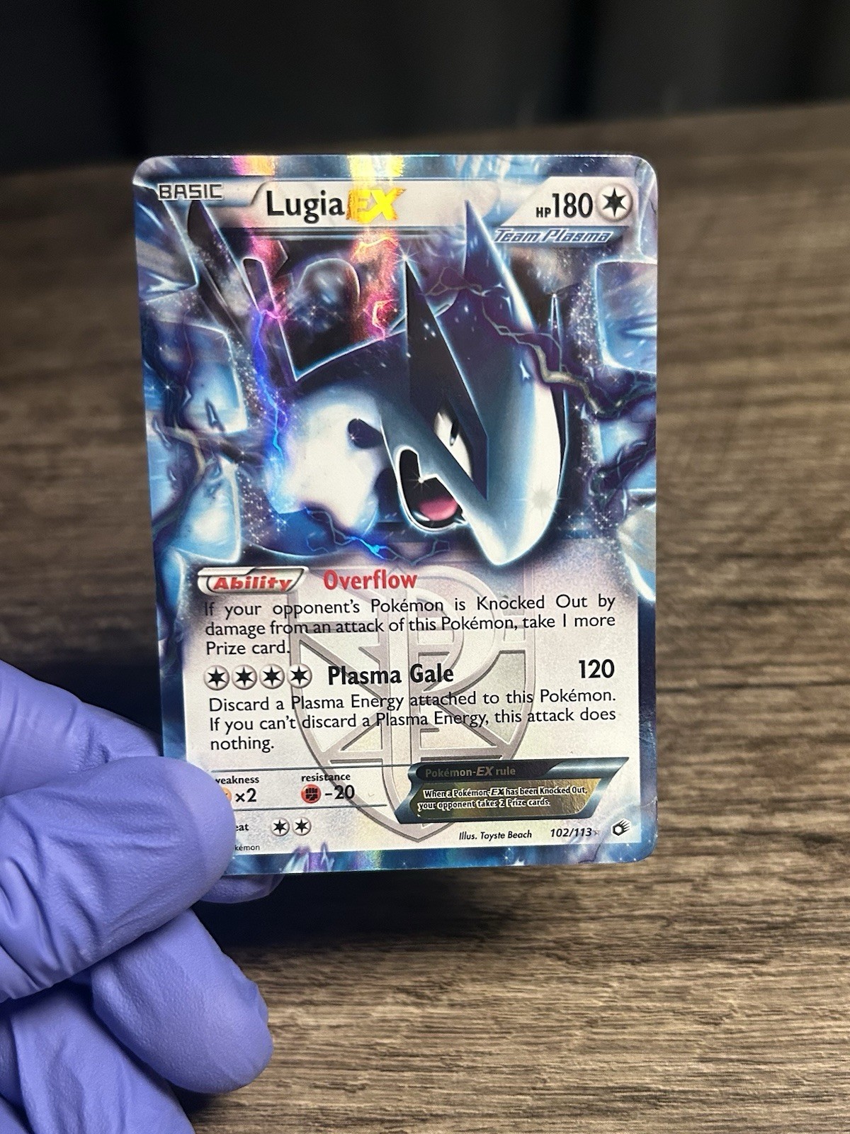 NM Lugia EX (Team Plasma) 108/135 Plasma Storm Holo