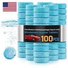 100 Car Winter Windshield Washer Wiper Fluid Concentrated Tablets Glass Cleaner.