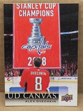 2018-19 Upper Deck Alex Ovechkin Canvas #C203 Stanley Cup Banner