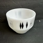 Vintage Federal Glass Atomic Harlequin Diamond Design Mixing Bowl 1 1/2 qt. MCM