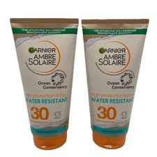 2x Garnier Ambre Solaire Eco-Designed SPF30 Sun Protection Lotion 200ml 49.88 per litre