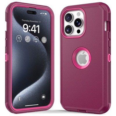 For Apple iPhone 15 Pro 15 Plus 15 Pro Max Heavy Duty Case Shockproof Hard Cover