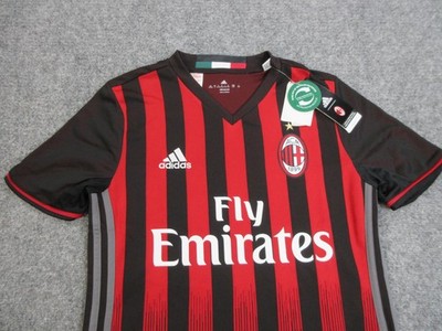 16-17 AC MILAN HONDA 10番　adidas M size赤黒 AC Milan 2016-2017 Home Shirt #10 Honda - Online Store From