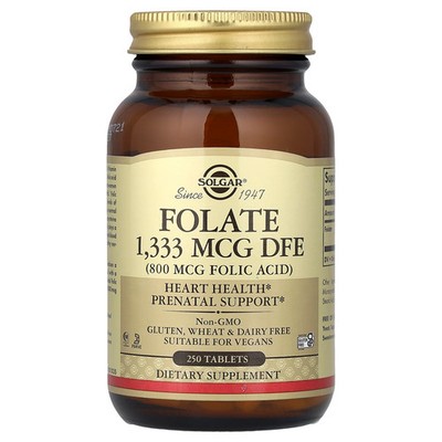 Folate, 1,333 mcg DFE, 250 Tablets