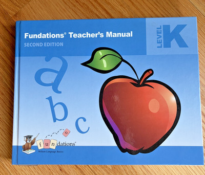 Fundations Teacher's Manual K Second Edition by Barbara Wilson (2012, Library...