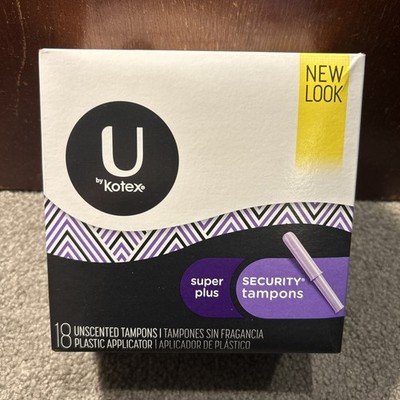 U by Kotex Security Tampons SUPER PLUS Unscented, 18ct