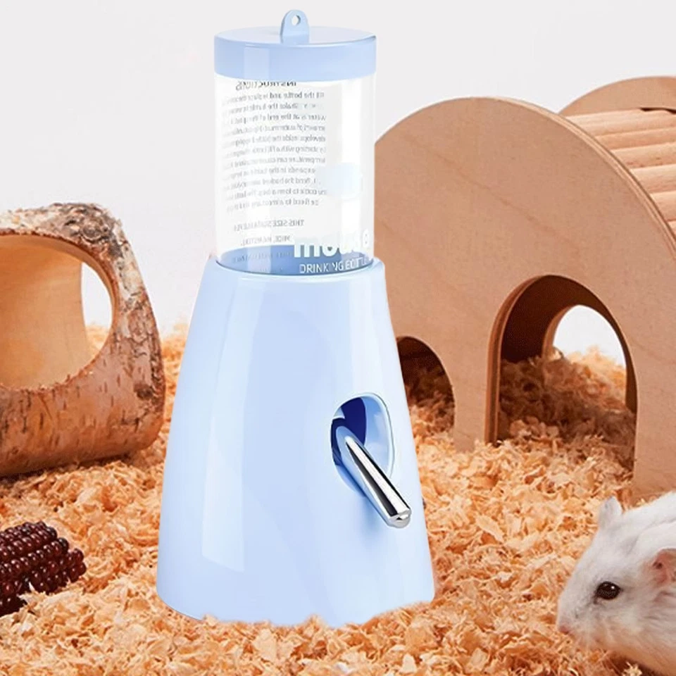 Dispensador de agua para botella de agua para hámster con soporte para hurón animales pequeños rata Foto 4 de 4