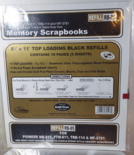 Pioneer RB-85 Memory Books Black Refill Pages Photo Albums 8.5 x 11