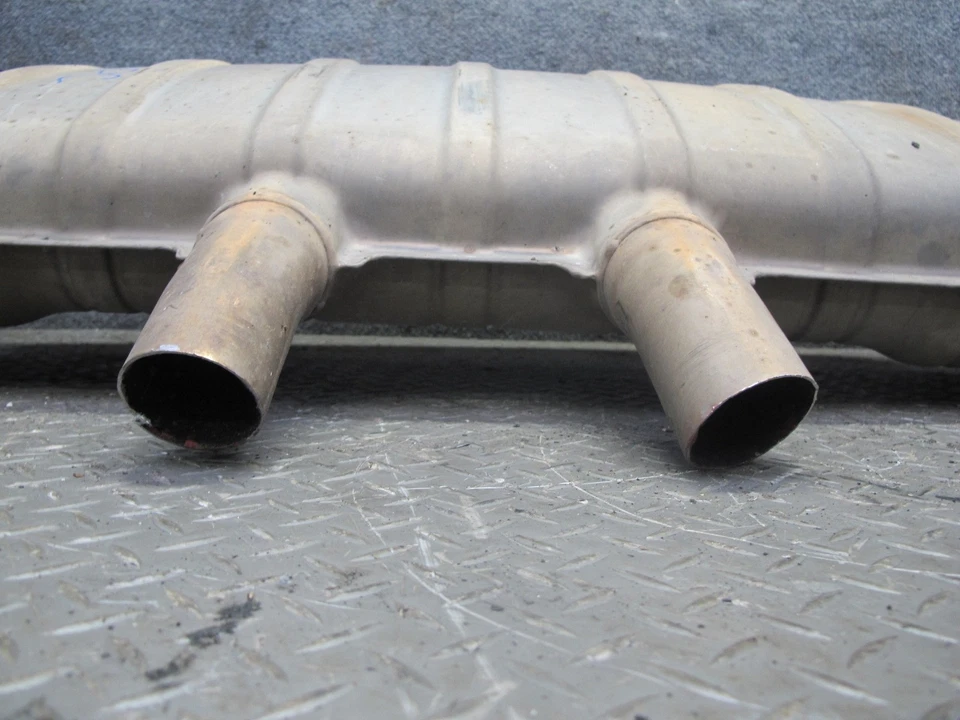 Silenciador de escape doble sin turbo Porsche Cayenne S 958 2011-2014 4,8 L con puntas Foto 2 de 4