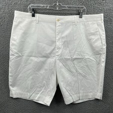 Polo Ralph Lauren Shorts Mens 42 White Stretch Classic Chino Flat Front Preppy 