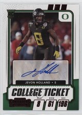 2021 Contenders Draft Picks College Game Ticket Red Jevon Holland #160 Auto 1nj0