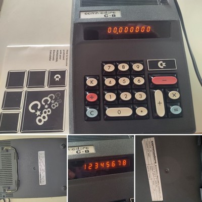 VTG *CANADA* Version Commodore C-8 Calculator Powers Up Good