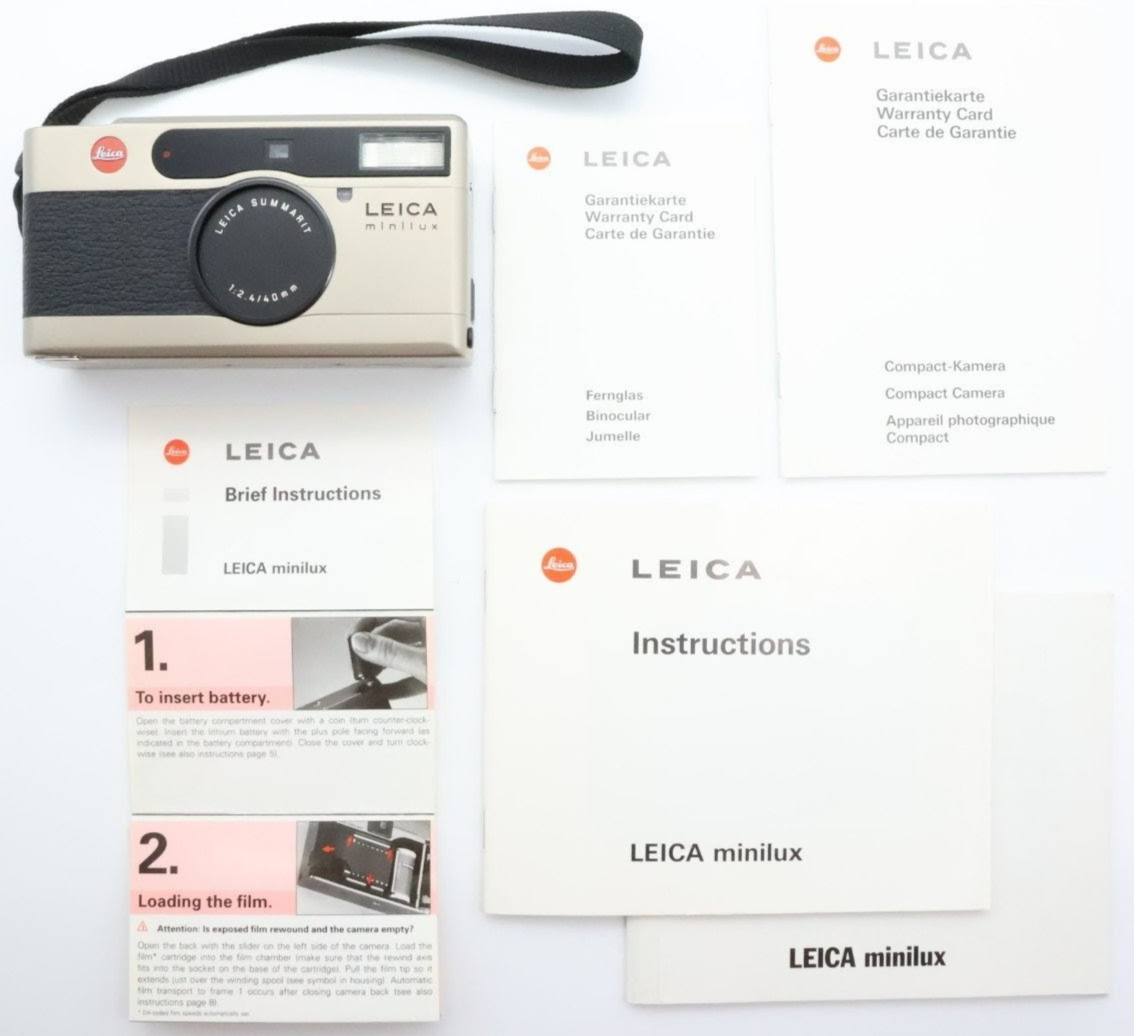 Mint!] Leica Minilux Summarit 40mm F2.4 Point&Shoot Film Camera
