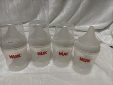 NUK Perfect Match 2-in-1 Natural 4 Count 5 ounces bottles, Clear  3 nipples