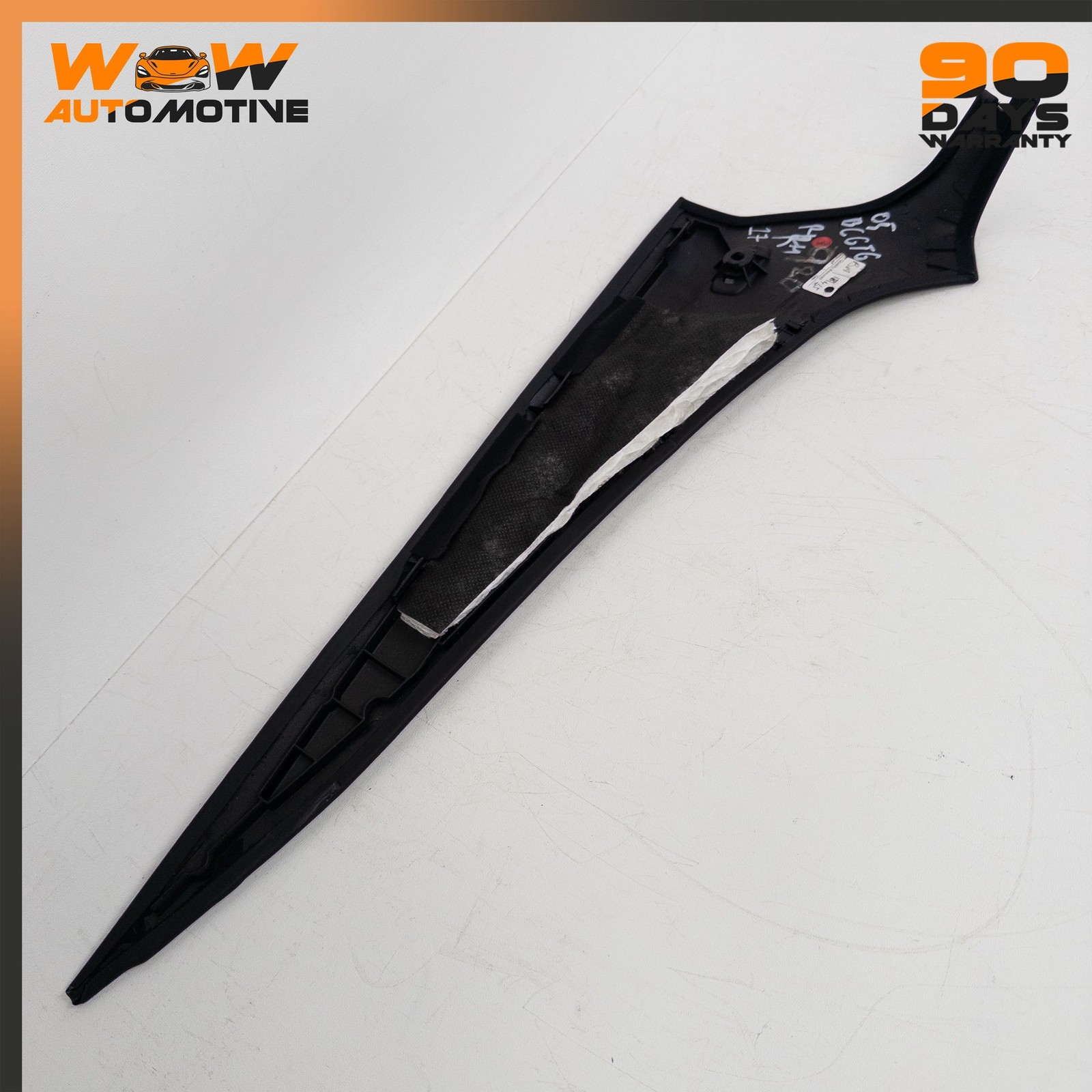04-10 BENTLEY CONTINENTAL GT REAR RIGHT QUARTER UPPER C PILLAR TRIM BLACK OEM