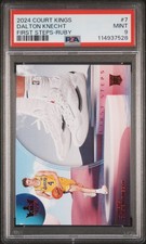 2024 PANINI COURT KINGS FIRST STEPS RUBY #7 DALTON KNECHT 36/149 PSA 9