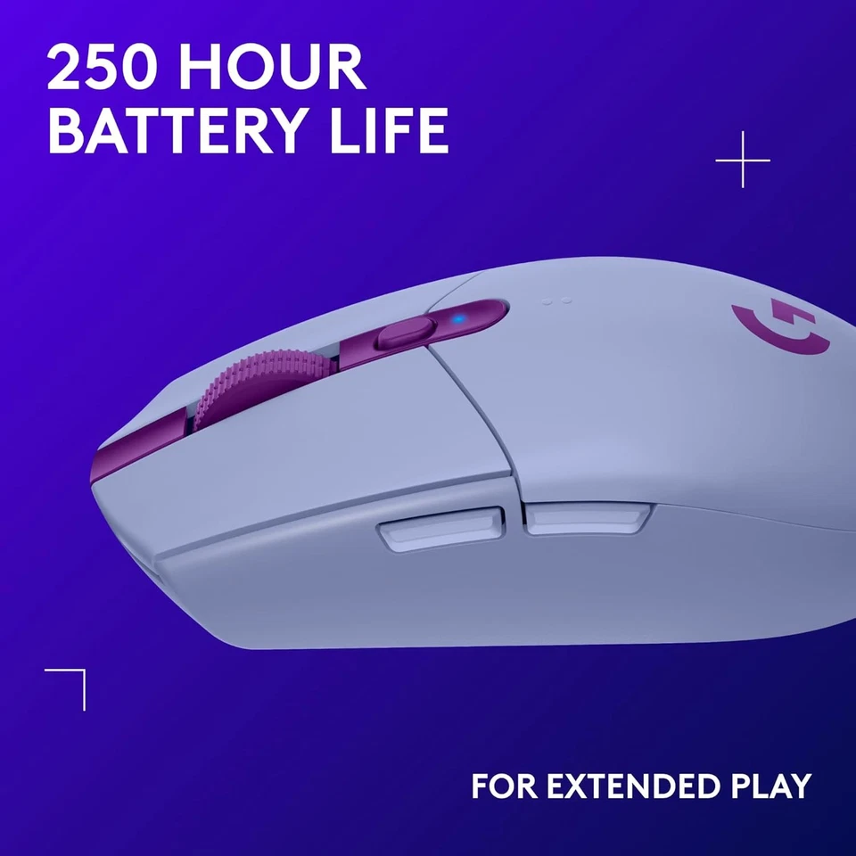 Logitech G305 LIGHTSPEED Wireless Gaming Mouse Hero 12K Sensor 12000 DPI 6 - Image 4 of 4