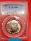 1964 Silver Kennedy Half Dollar MS63 PCGS Blue Label
