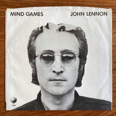 John Lennon Mind Games / Meat City Apple 1868 7'' 45 PS 70s picture sleeve