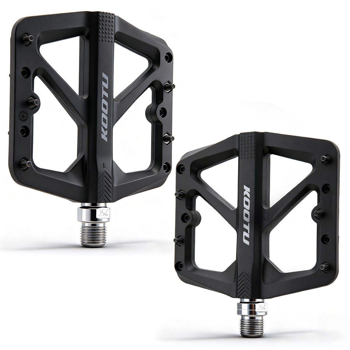 KOOTU Super Grip Mountain bike pedals, 9/16 standard , replaceable nails design