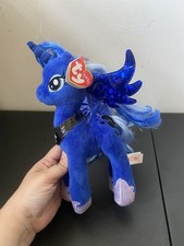 Ty Sparkle My Little Pony Princess Luna Plush 9" Stuffed Animal Toy Pre-owned