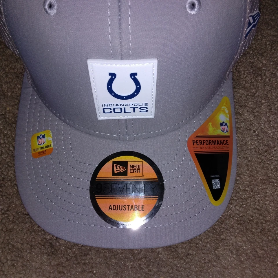 Sombrero ajustable New Era 9Seventy Indianapolis Colts 2025 nuevo con etiquetas Foto 3 de 4