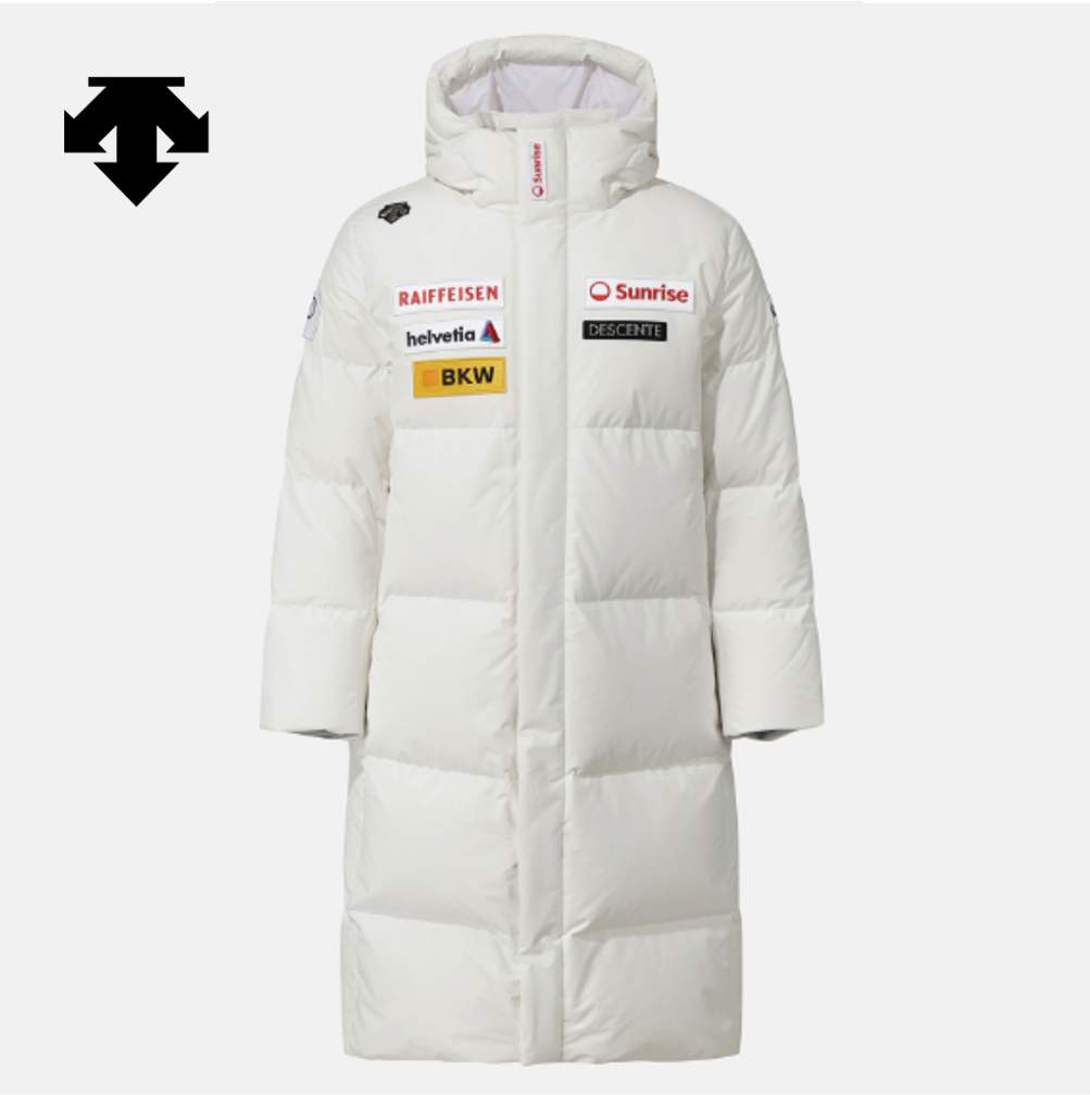 DESCENTE SWISS SKI Long European Goose Down Jacket SQ421SDJN1