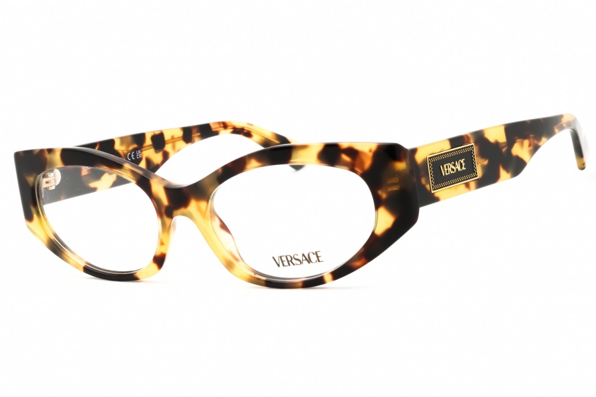 NEW Versace VE3369 777 Havana 51mm Eyeglasses