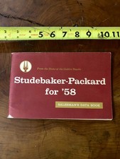 Studebaker and Packard 1958 Salesmans's Data Book, 77-pages