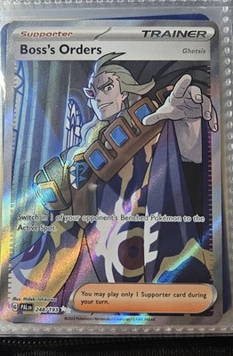 Boss s Orders (Ghetsis) 248/193 Holo Full Art Ultra Rare Paldea Evolved EN