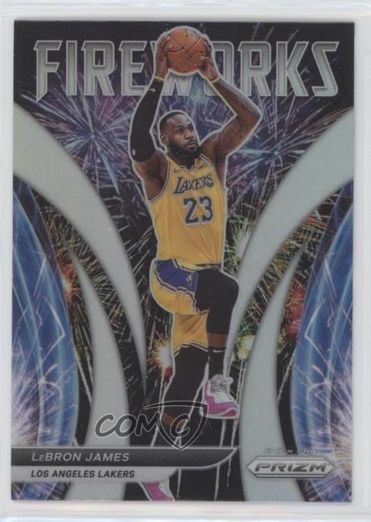 2021-22 Panini Prizm Fireworks Silver Prizm LeBron James #1 1u6