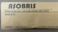 Asobris Green Beam Self Leveling Cross Line Laser W/ Tripod X-6-b2 - New Opened