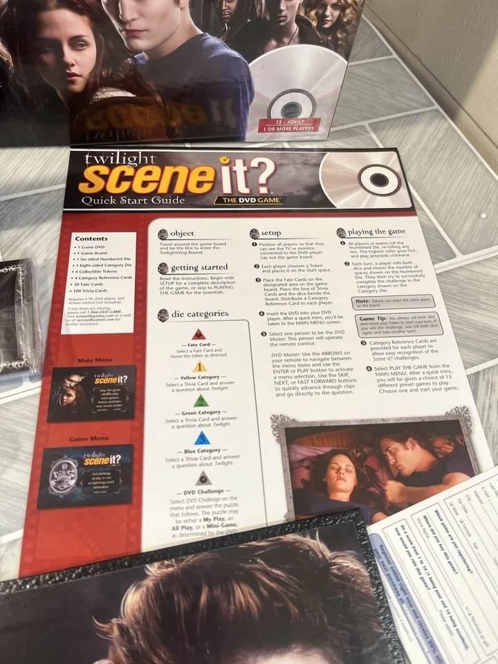 Screenlife Scene-it Twilight Edition Open Never Used Items Still Sealed - Image 3 of 4