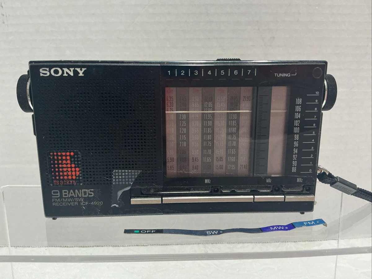 041502 SONY ソニー 9BANDS FM/SW/MW ラジオ ICF‐SW2 ソニー 9バンド