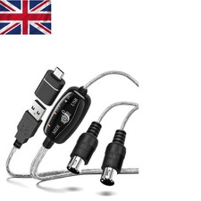 Vielseitiges Midi Piano USB Kabel mit Typ C Adapter - 16 Kanäle für Creators